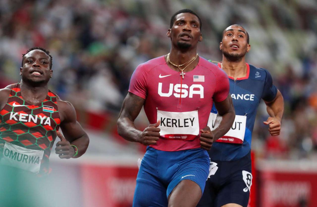 Video shows arrest of Olympic sprint medalist Fred Kerley after